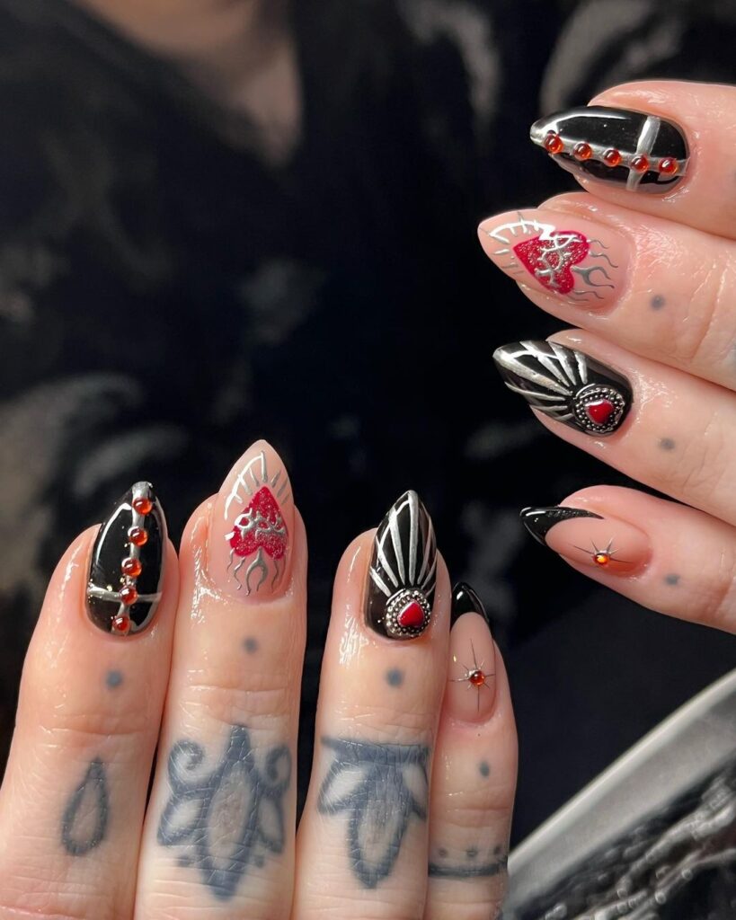 gothnails for halloween nails