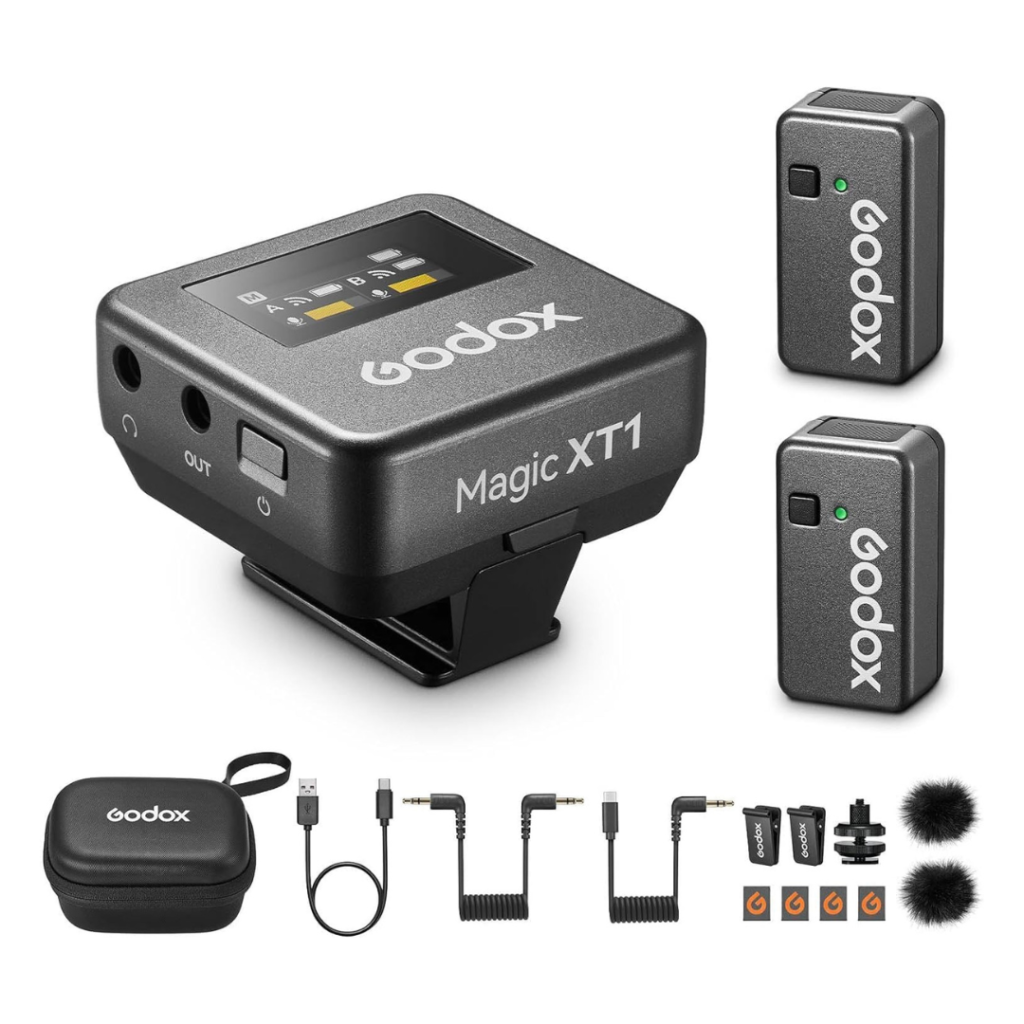 GODOX Magic XT1 Wireless Lavalier Microphone for Camera, Android, iPhone 15