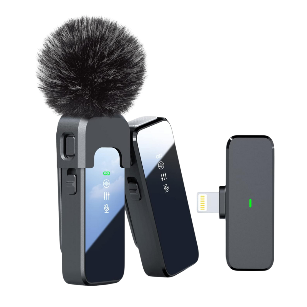 Rythflo Wireless Lavalier Microphone for iPhone with Noise Cancellation